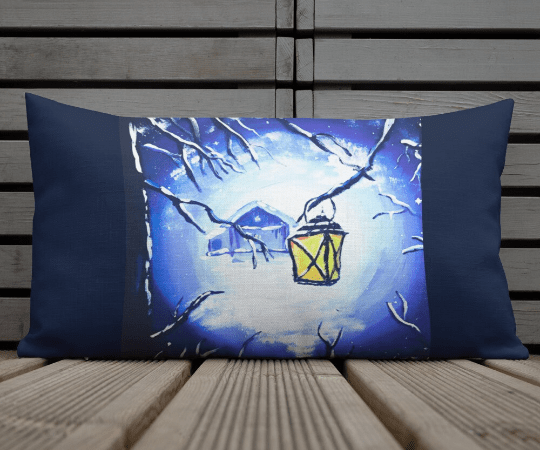 Winter Light throw pillow for home accessory home goods.